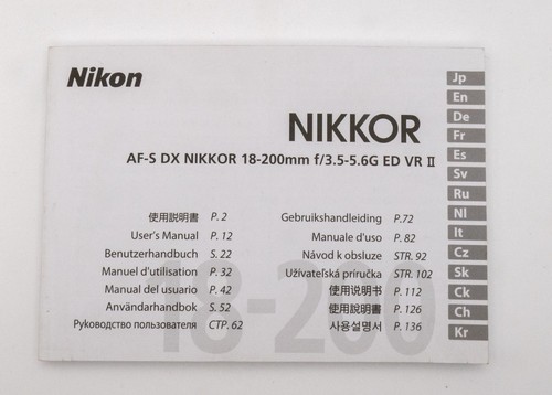 Nikon istruzioni uso - , af-s
